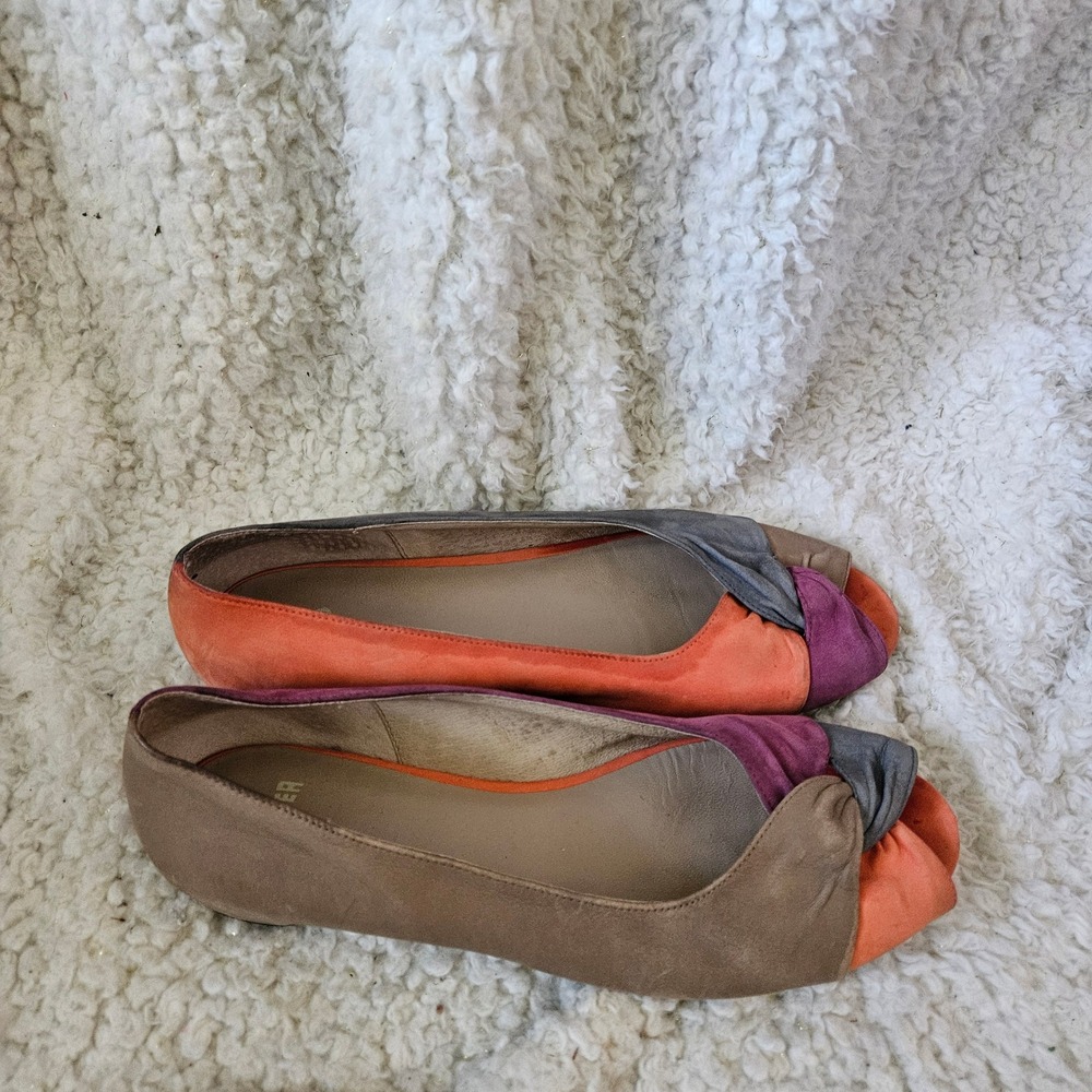 Camper‎ TWS Suede Colorblock "Miss matched" Flats sz 38